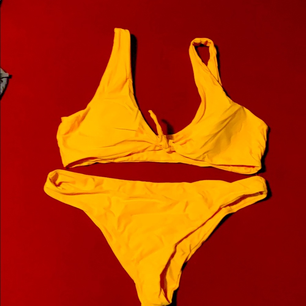 Bright Yellow Swimming Suit
